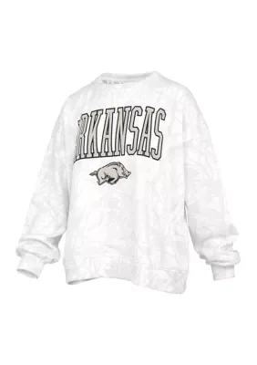 NCAA Arkansas Razorbacks Southlawn Logo Camo Fleece Pullover by Pressbox