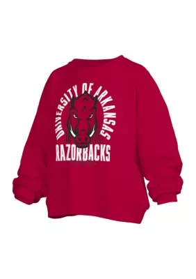 NCAA Arkansas Razorbacks Blitz Janise Fleece Pullover by Pressbox
