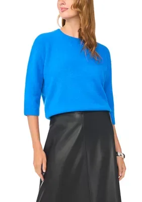 3/4 Sleeve Crew Neck Sweater by Vince Camuto