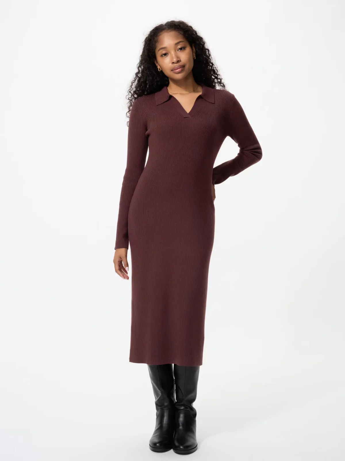 Knitted Polo Dress