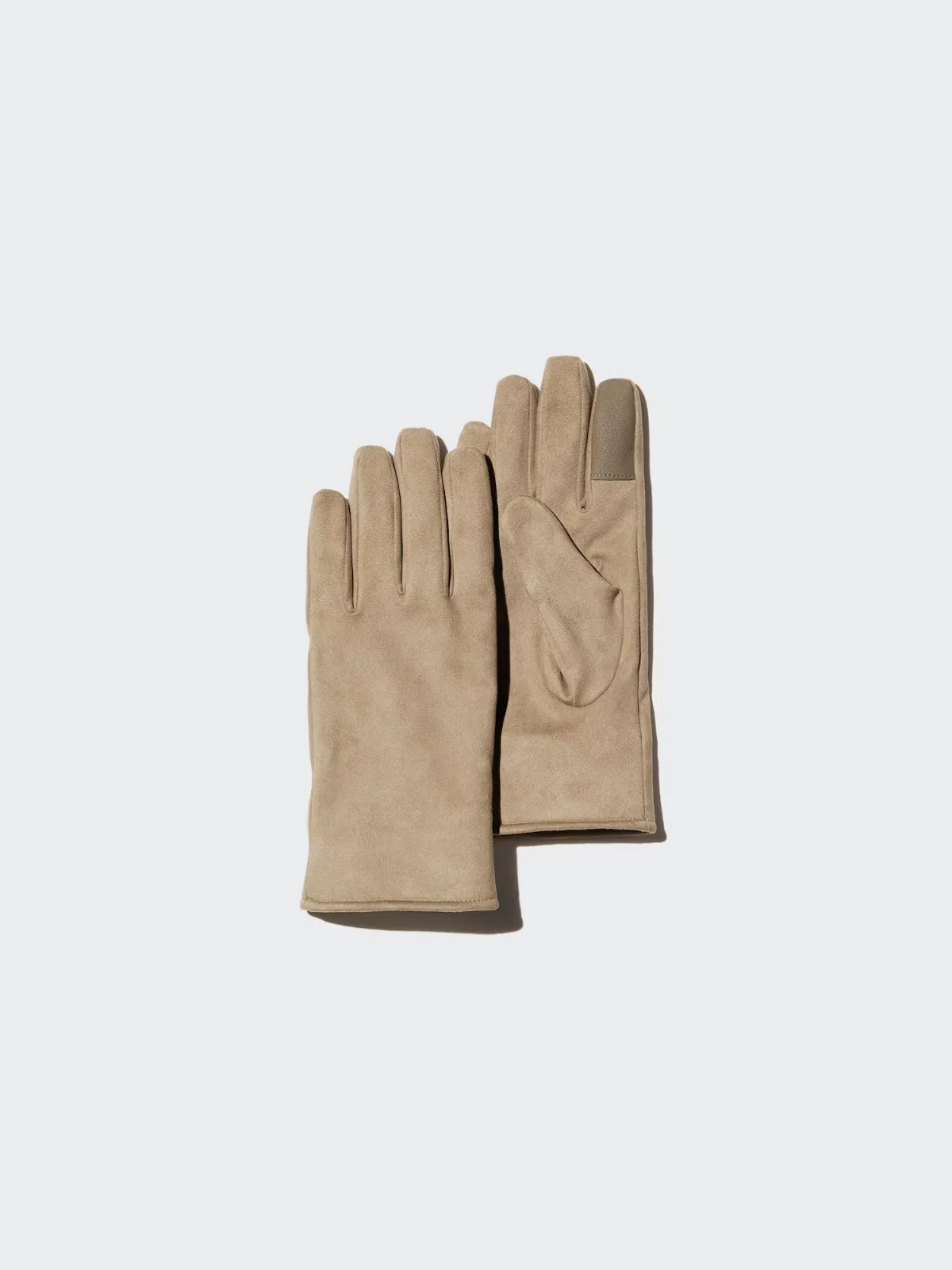 Heattech Lined Gloves Faux Suede