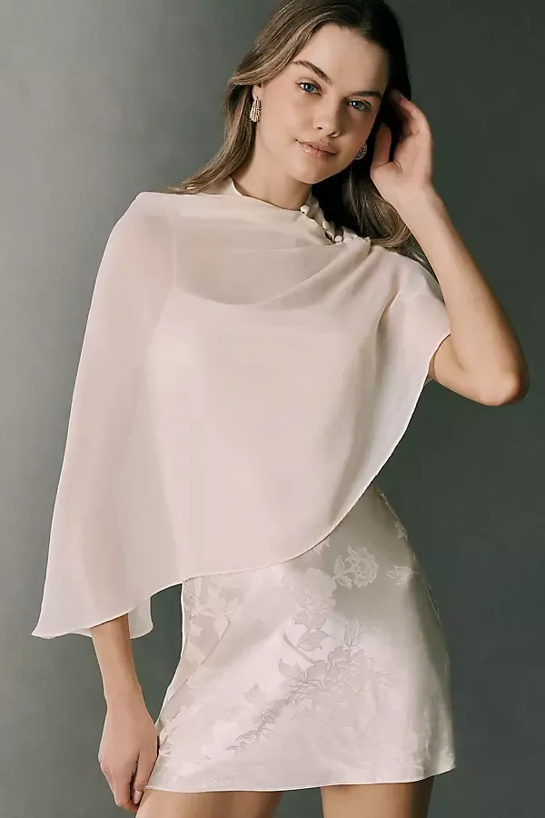 Lilibeth Caped Slip Mini Dress by Reformation