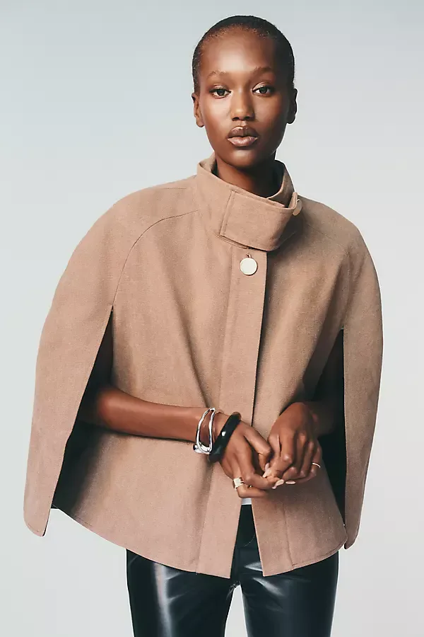 Funnel Neck Cape by Anthropologie
