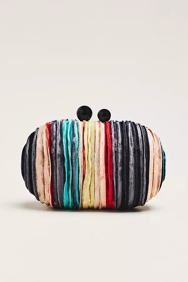 Multi Color Velvet Clutch by Maeve