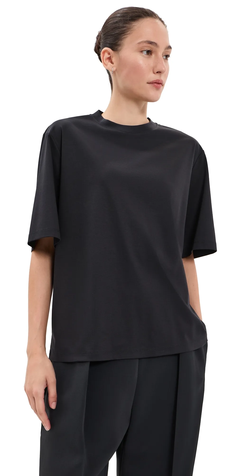 Oversized Cotton Silk T-Shirt by Rhe