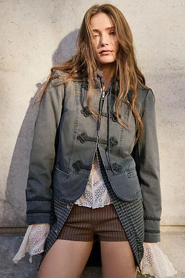 Ryder Frog Fastening Military Jacket by Kimchi Blue