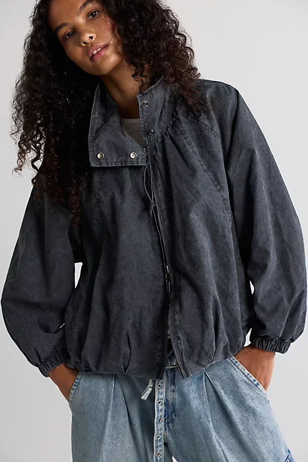 Chelsea Funnel-Neck Oversized Jacket by Free People