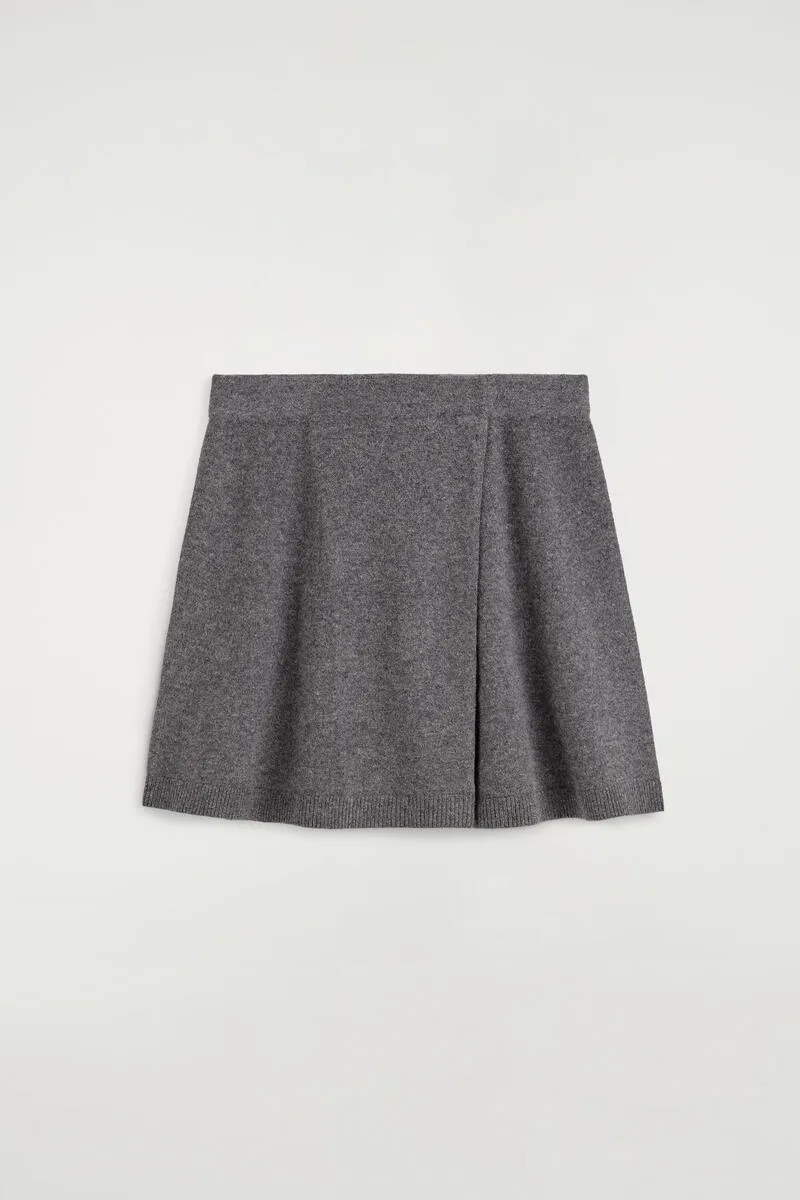 Merino Wool Mini Wrap Skirt by COS