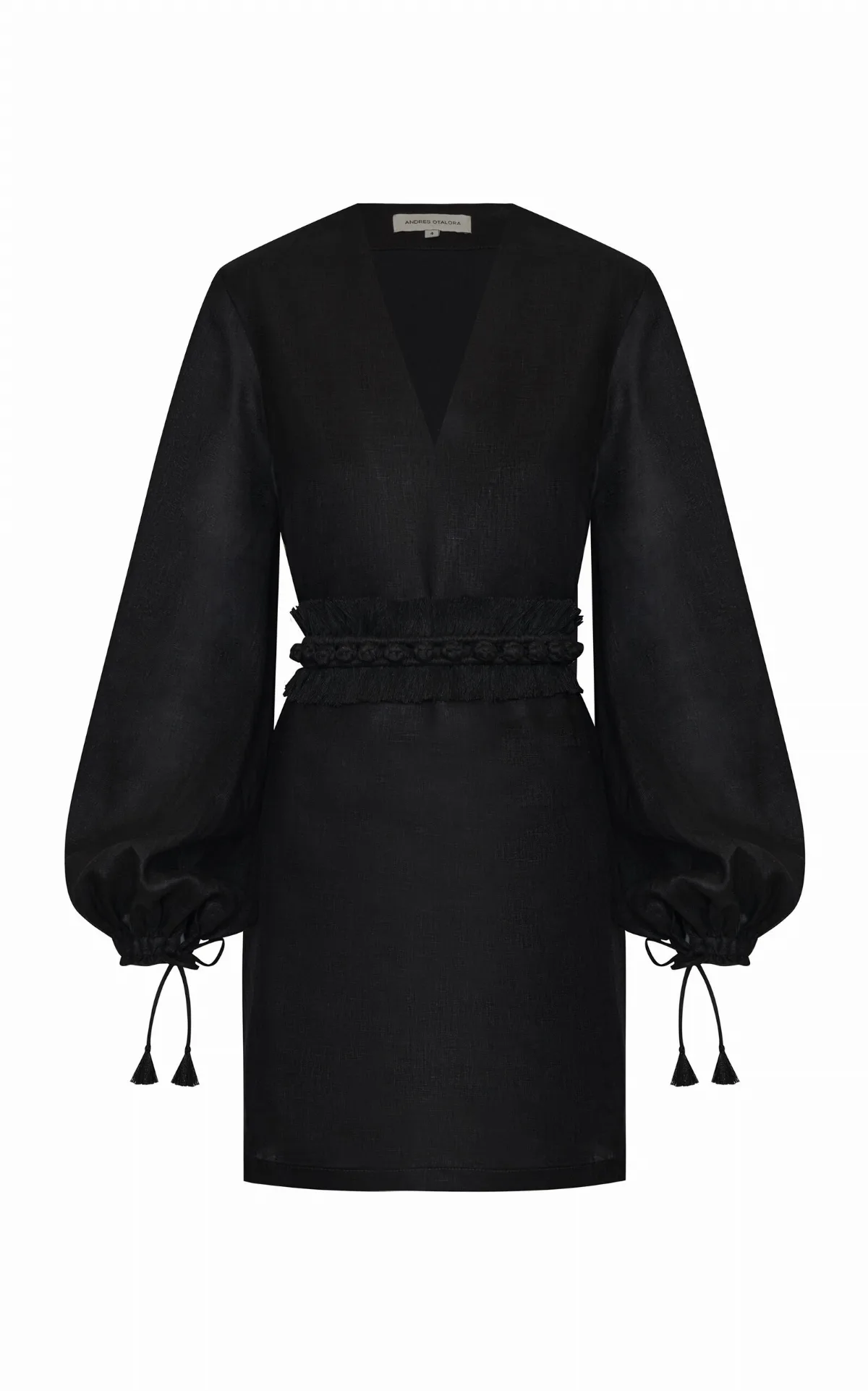Amarula Porfavor Belted Linen Mini Dress by Andres Otalora