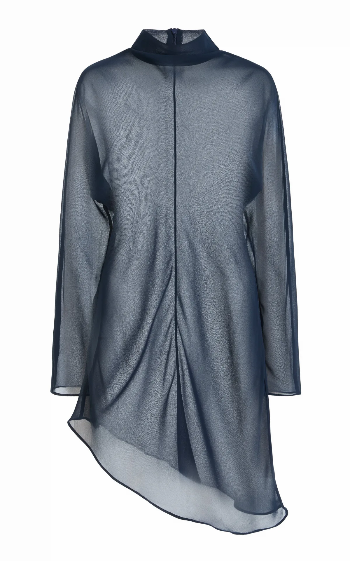 Wave Sheer Chiffon Turtleneck Tunic by Sloan