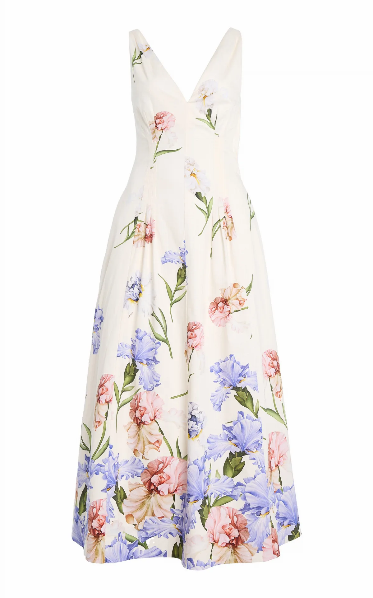 Iris Poplin Midi Dress by Oscar de la Renta