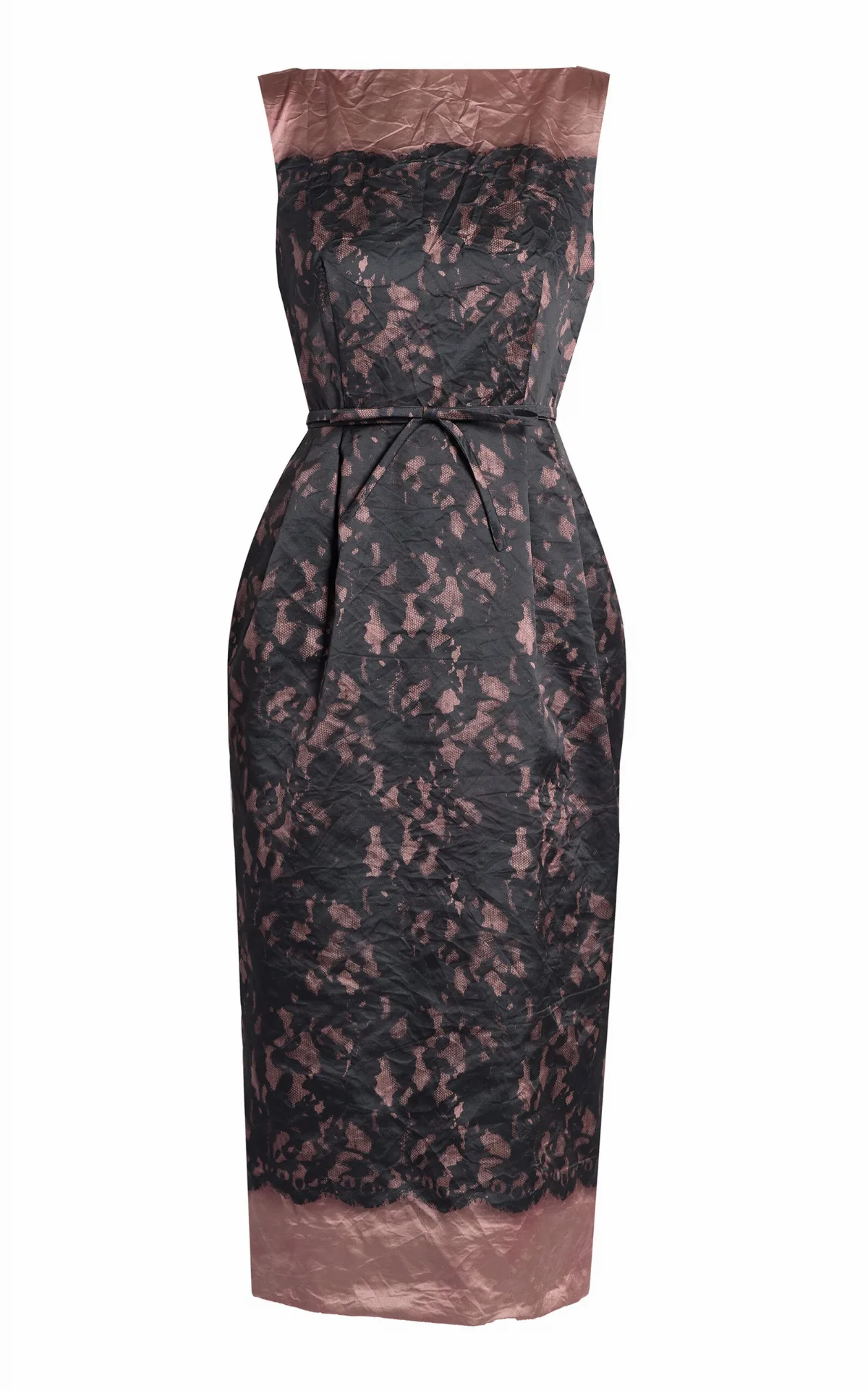 Textured Satin Midi Dress by Erdem