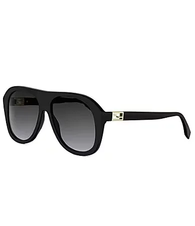 Baguette 57mm Retro Aviator Sunglasses by FENDI