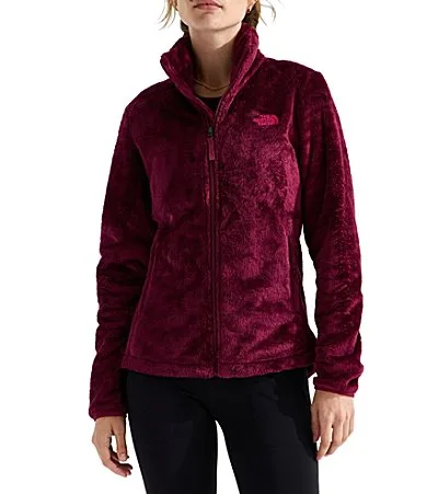 Osito Silken Raschel Fleece Stand Collar Long Sleeve Zip Front Jacket by The North Face