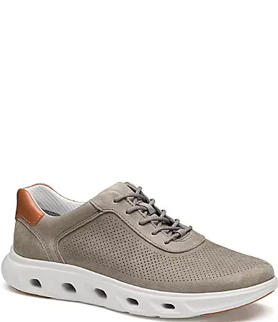 Reactivate Perforated Nubuck U-Throat Lace Up Sneakers by Johnston & Murphy