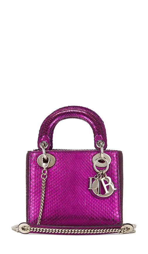 Dior Python Lady Dior Handbag by Fwrd Renew