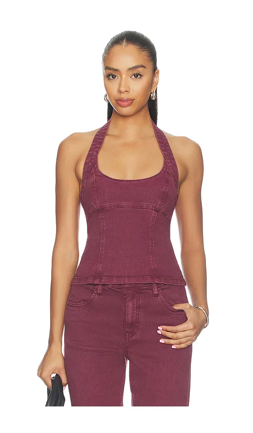 Blaine Denim Bodice Top