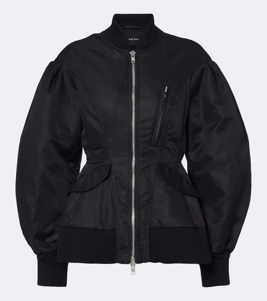 Padded Satin Bomber Jacket by Simone Rocha