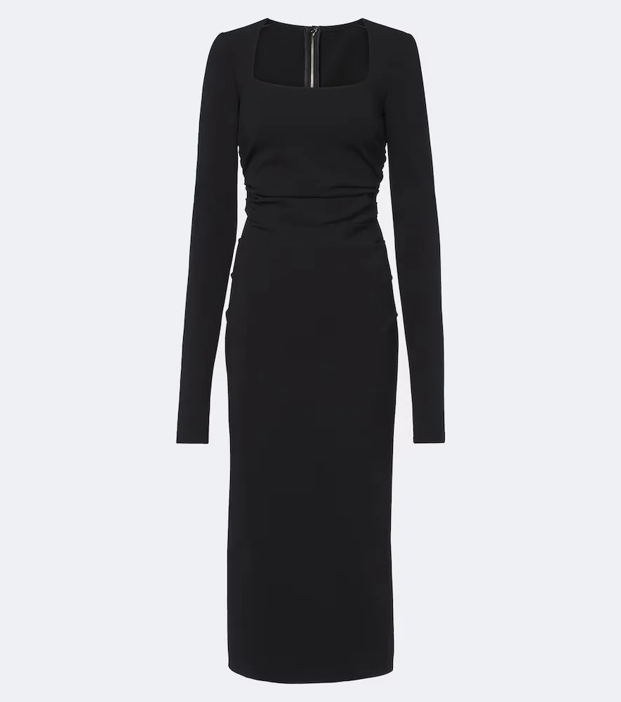 Ruched Jersey Midi Dress by Dolce&Gabbana