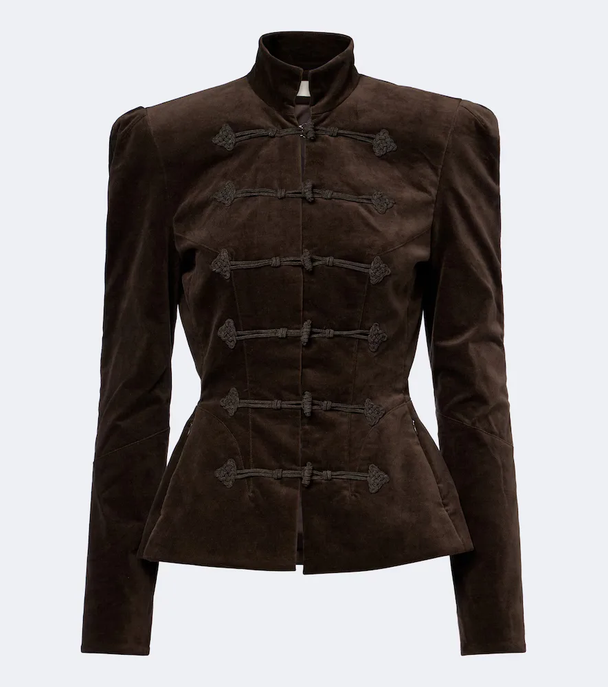 Vega Cotton Velvet Jacket by De La Vali