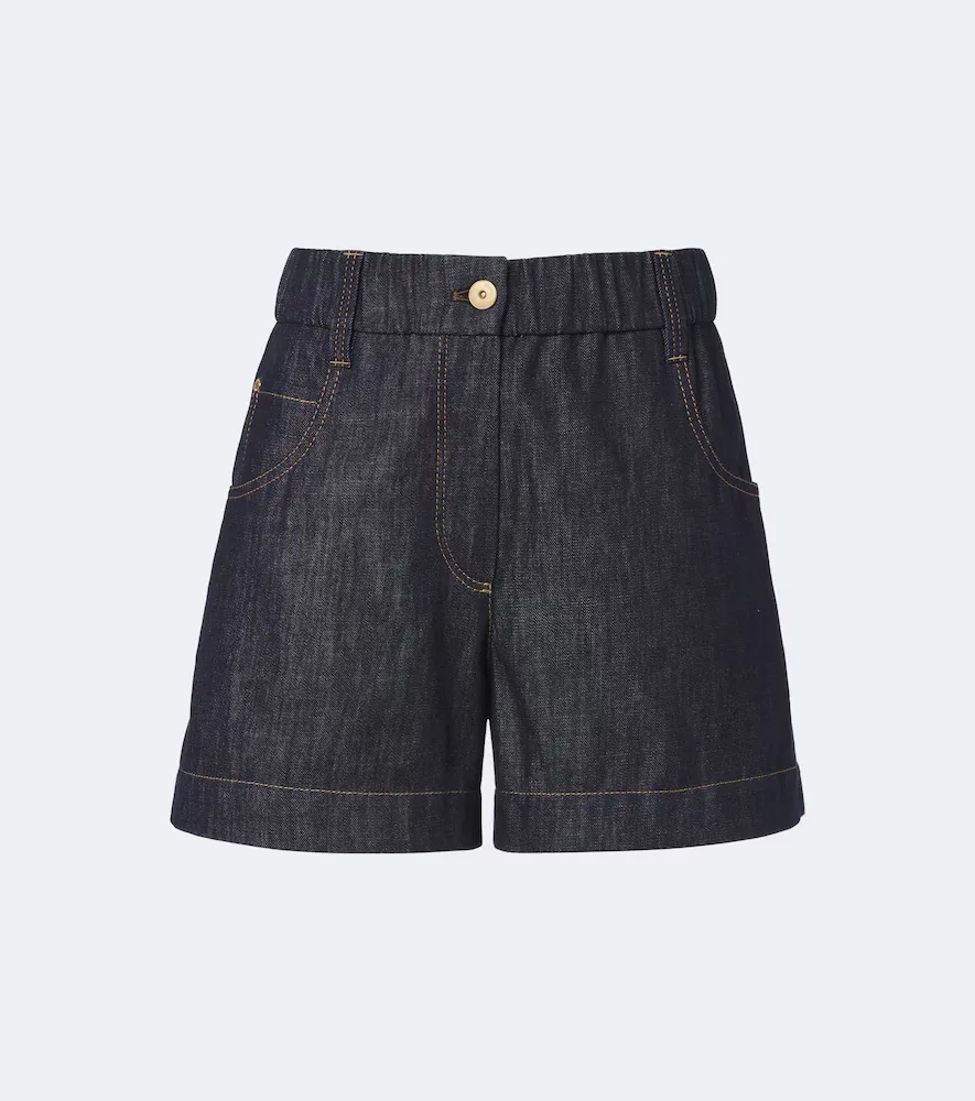 Monili Denim Shorts by Brunello Cucinelli