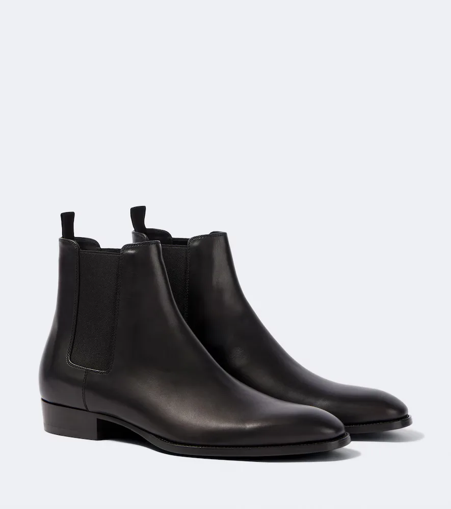 Leather Chelsea Boots by Saint Laurent