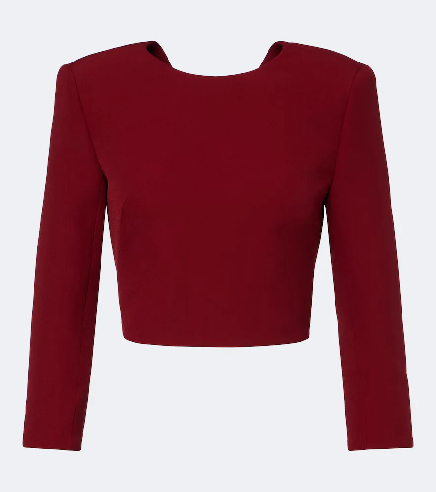 Yura Cropped Crpe Top by Safiyaa