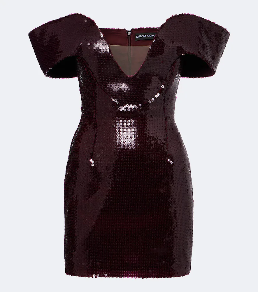 Sequined Off-Shoulder Minidress by David Koma