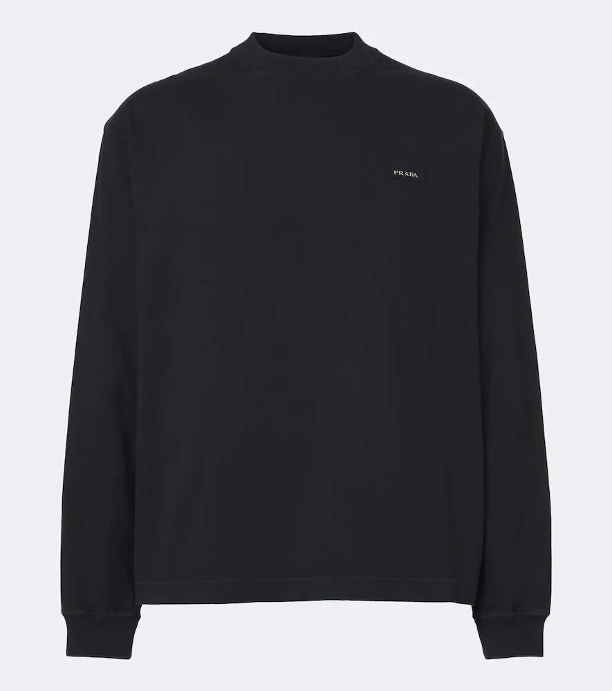Cotton Jersey Sweatshirt by Prada