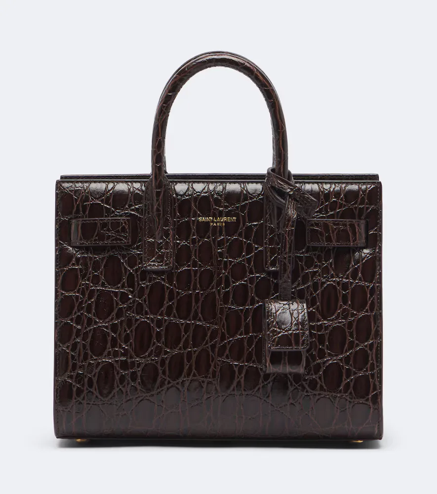 Sac De Jour Nano Leather Top-Handle Bag by Saint Laurent