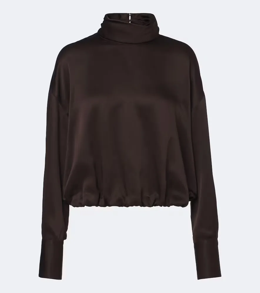 Silk Satin Top by Brunello Cucinelli