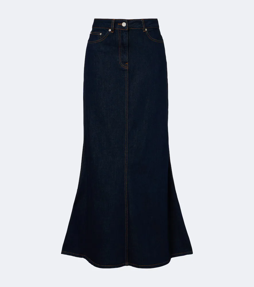 Alport Denim Maxi Skirt