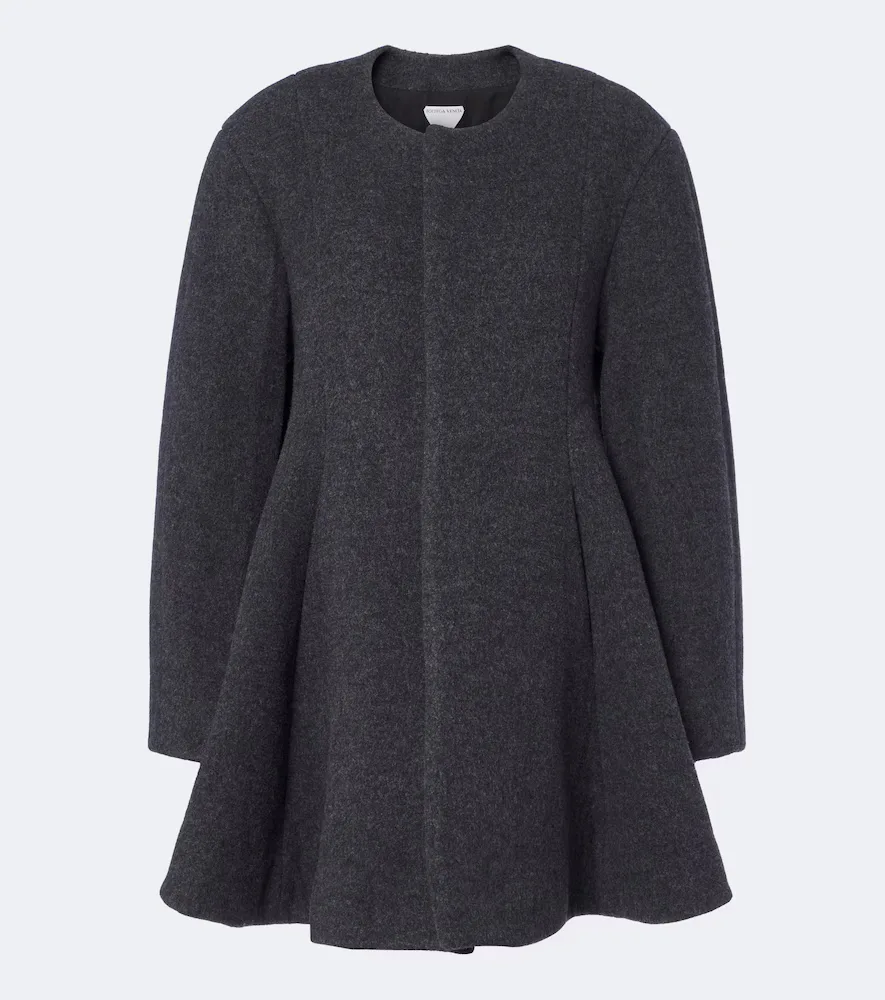 Pleated Wool-Blend Coat by Bottega Veneta