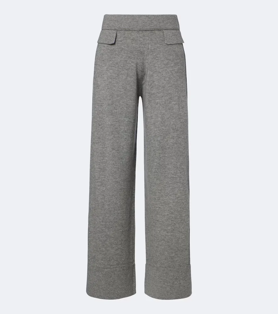 Wool and Cashmere Wide-Leg Pants by Jardin Des Orangers
