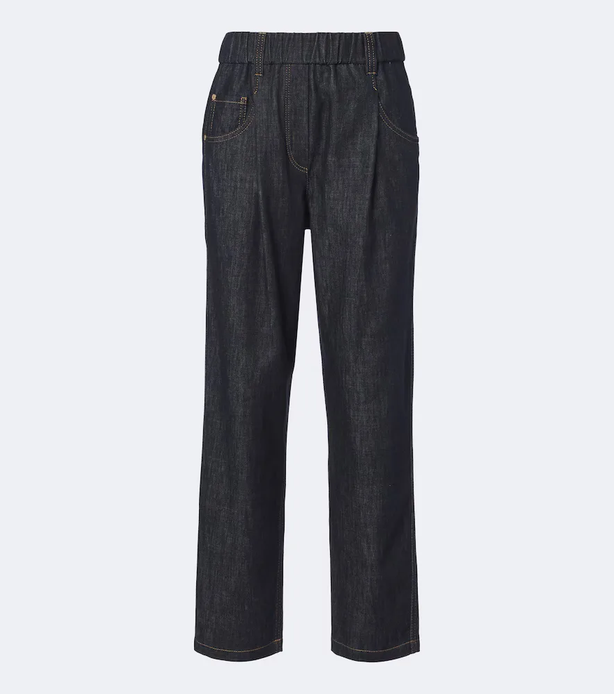 Monili Straight Jeans by Brunello Cucinelli