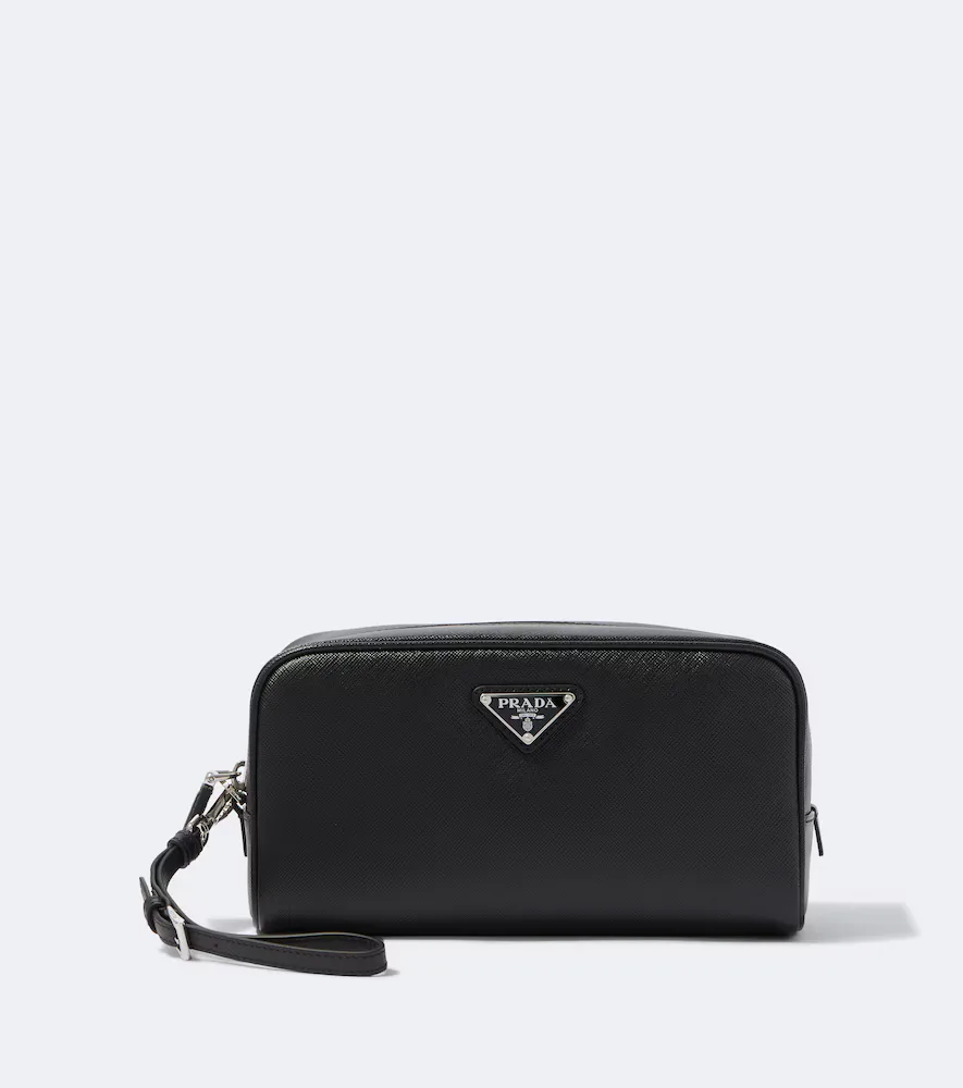 Saffiano Leather Toiletry Bag by Prada