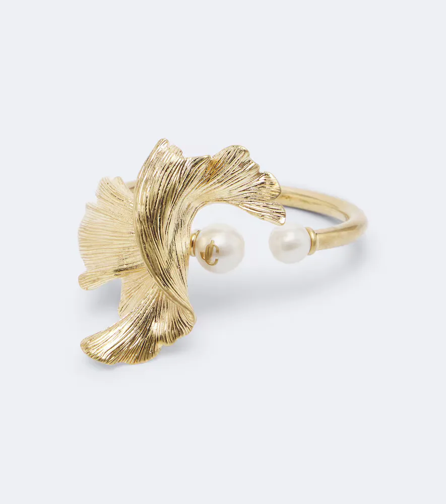 Wave Embellished Cuff Bracelet by Jimmy Choo