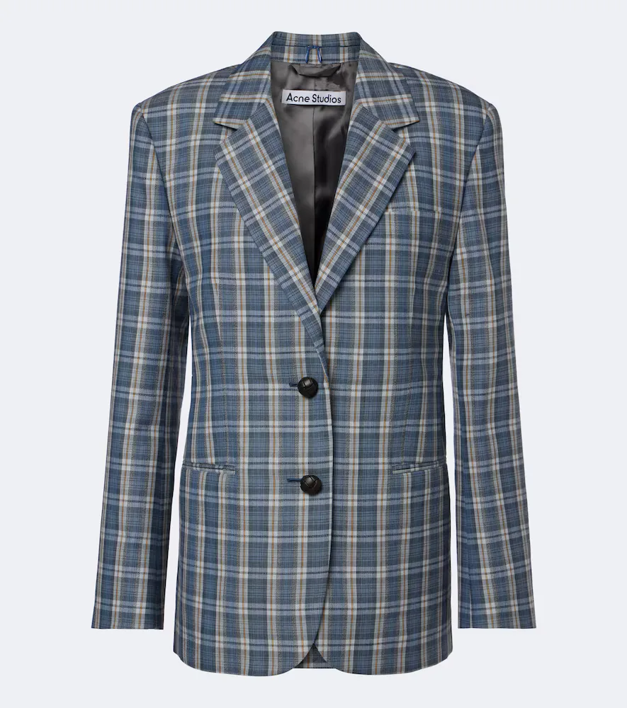 Plaid Wool Moulin Blazer by Acne Studios