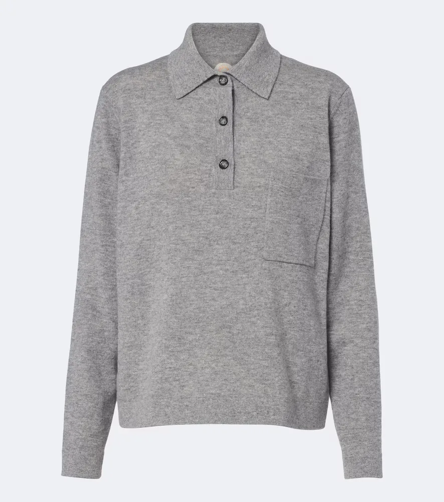Wool and Cashmere Polo Sweater by Jardin Des Orangers