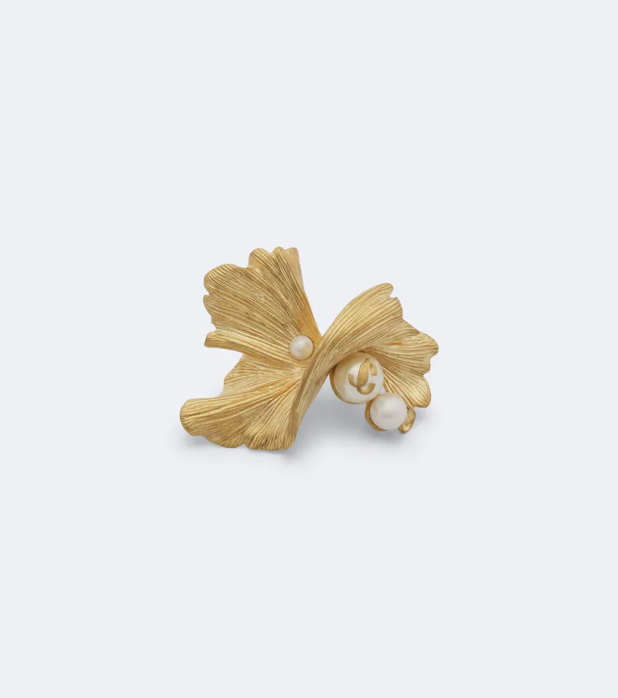 Wave Embellished Ring by Jimmy Choo