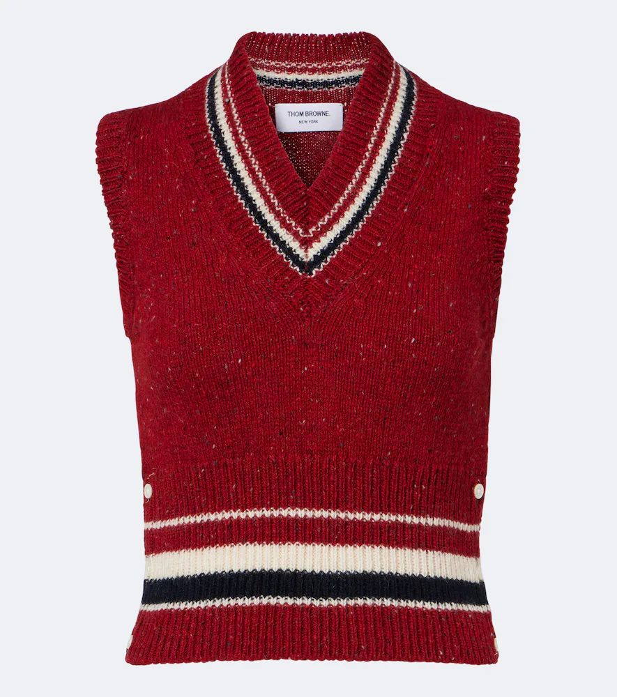 Hector Intarsia Wool and Mohair Vest