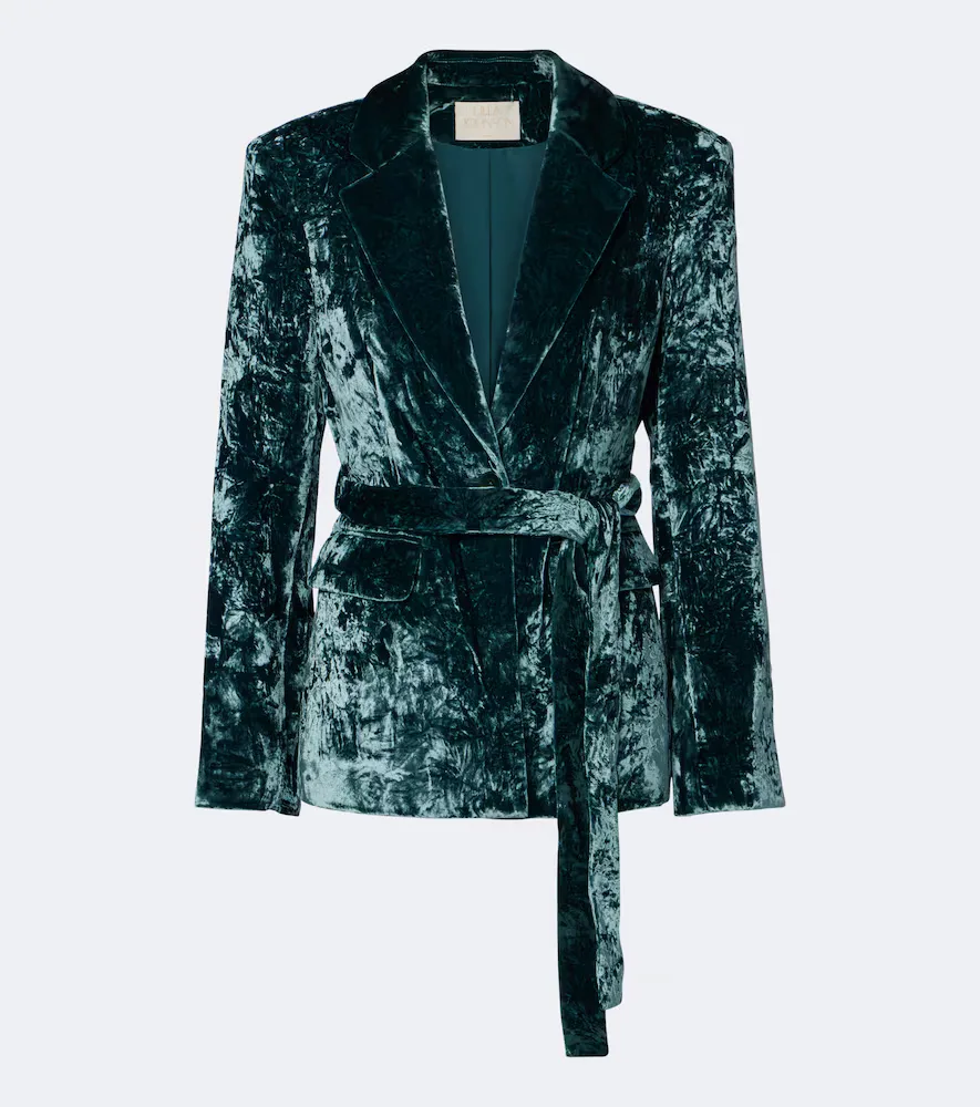 Ellery Belted Velvet Blazer by Ulla Johnson