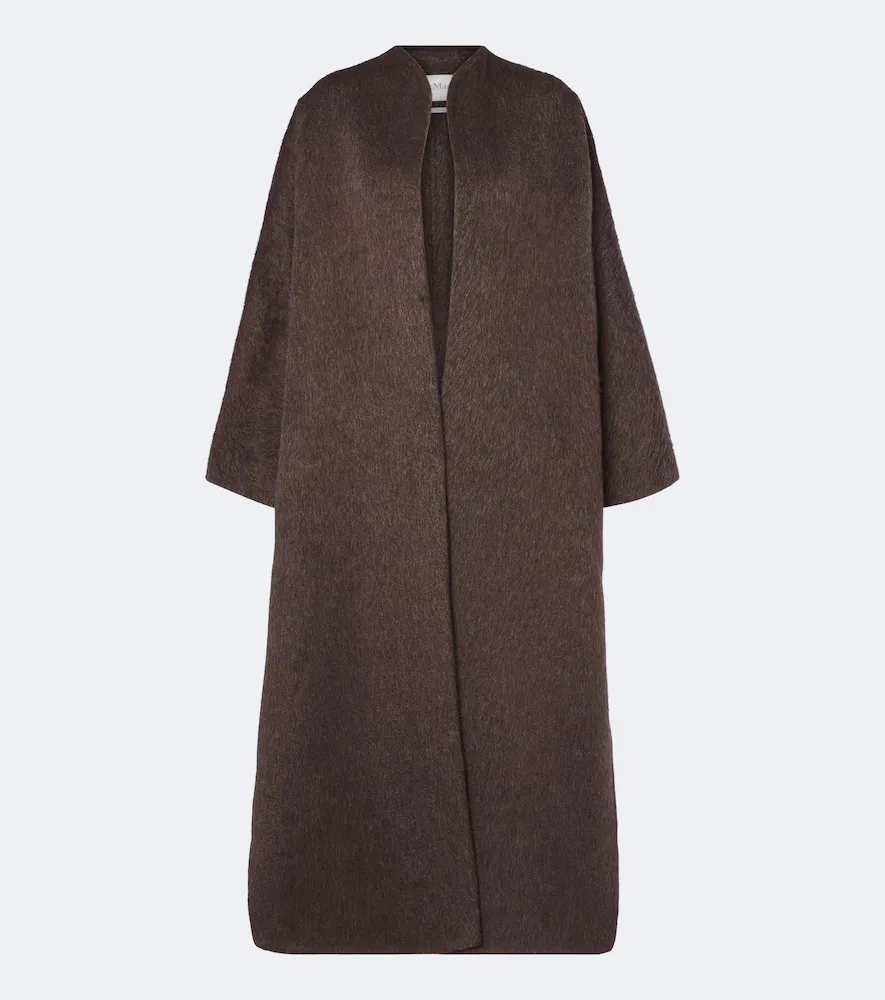 Camel Hair and Mohair Coat by Max Mara