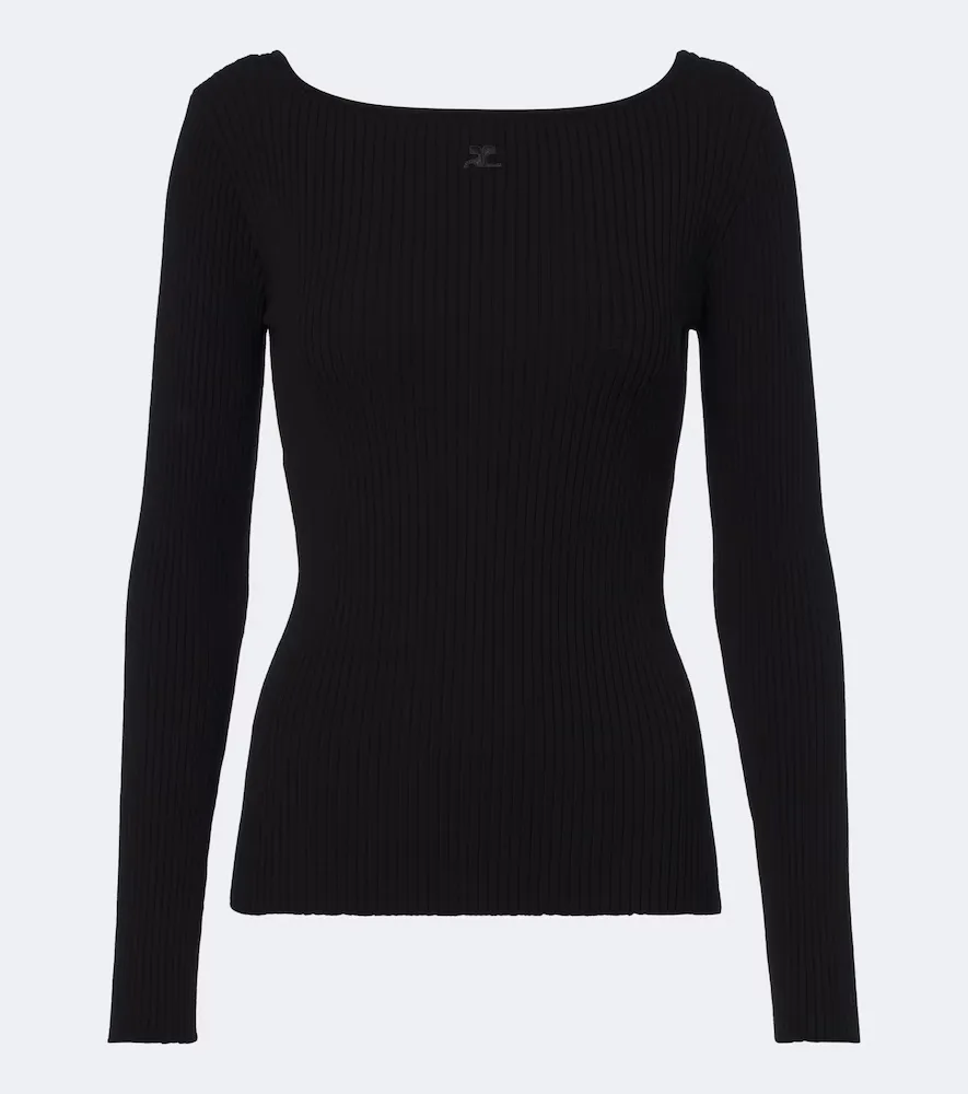Ribbed-Knit Sweater by Courreges