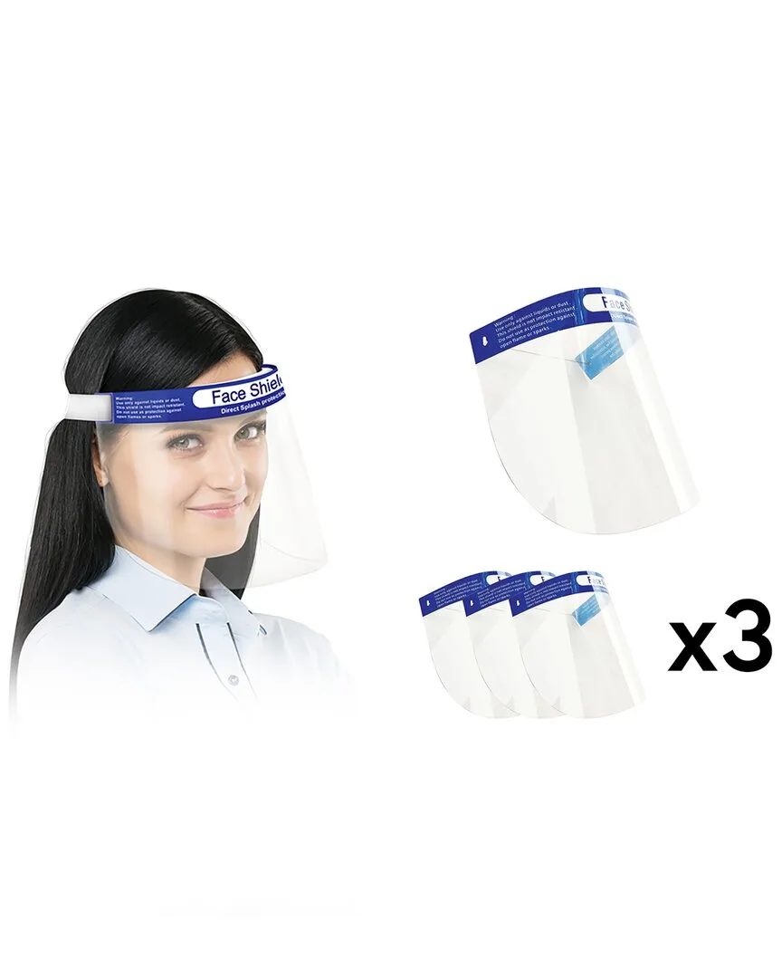 Clear Face Shield 3-Pack Face Masks by World Tech Toys