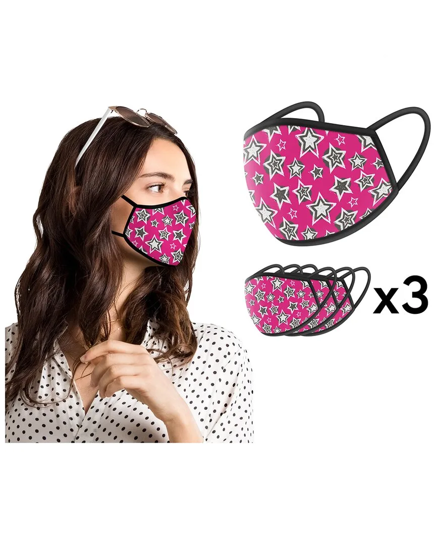 Hot Pink Stars Face Mask by World Tech Toys