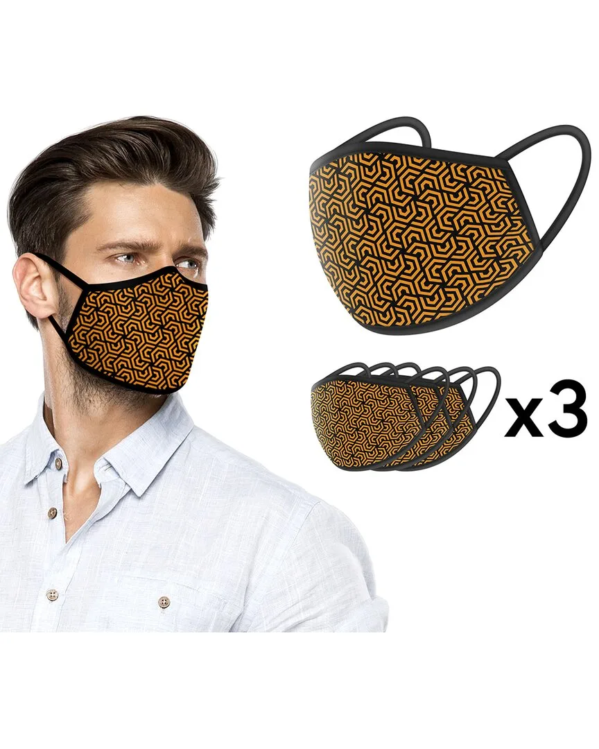 Orange Hexagon Face Mask by World Tech Toys