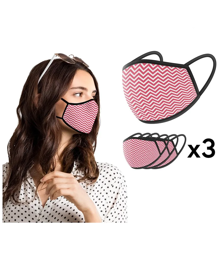 Pink Zigzags Face Mask by World Tech Toys