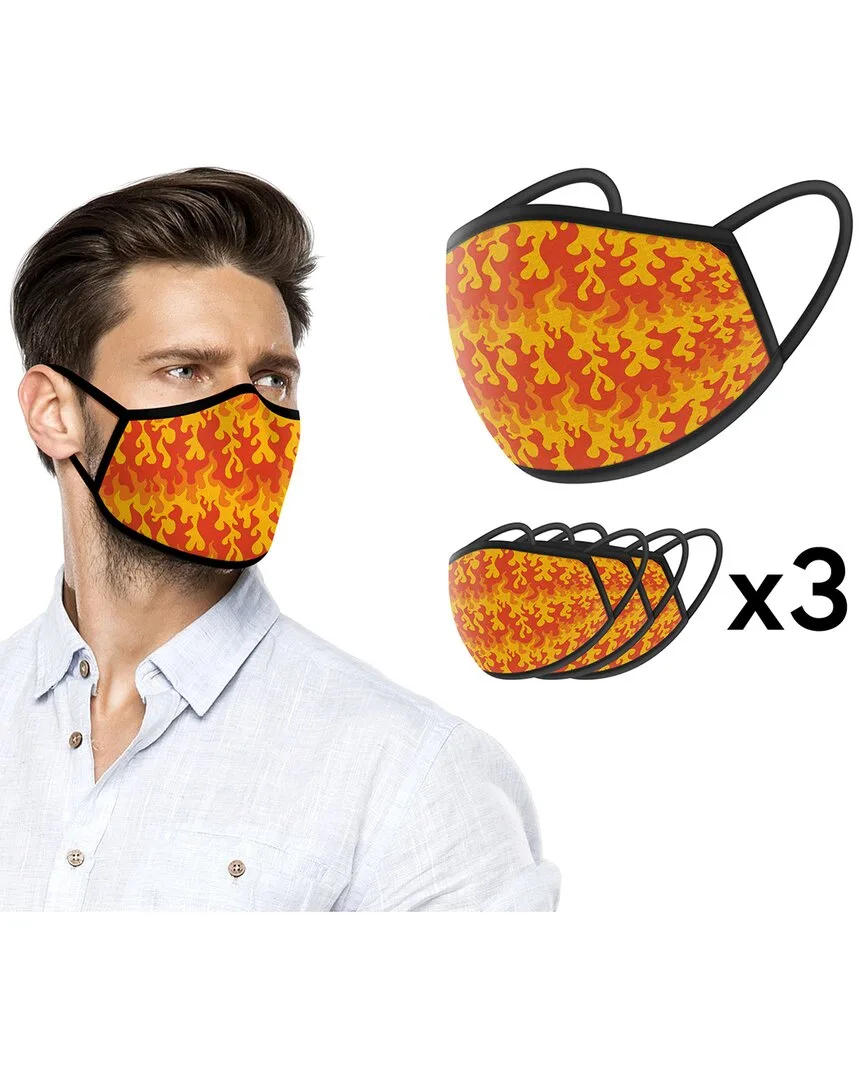 Vector Red Flames Face Mask by World Tech Toys