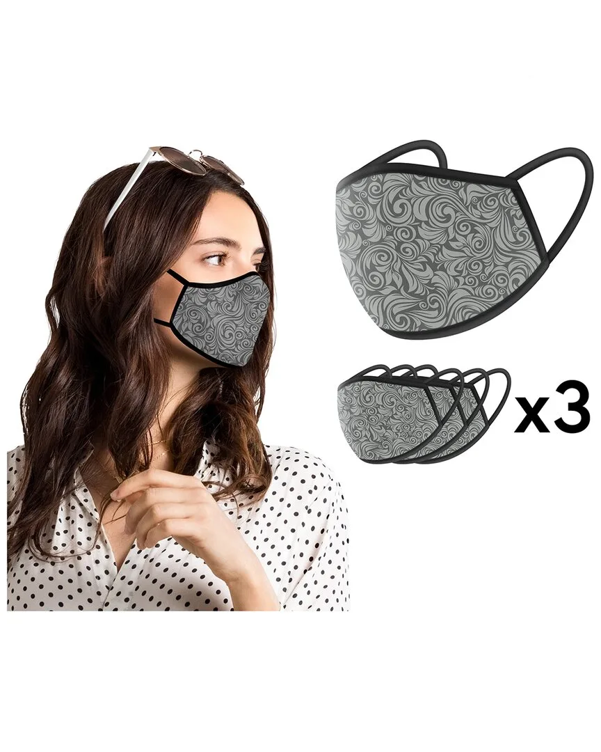 Floral Gray Face Mask by World Tech Toys